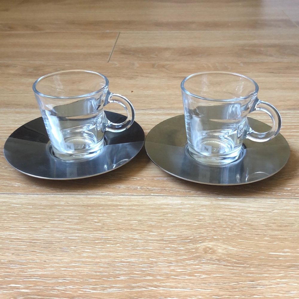Nespresso espresso cups and saucers